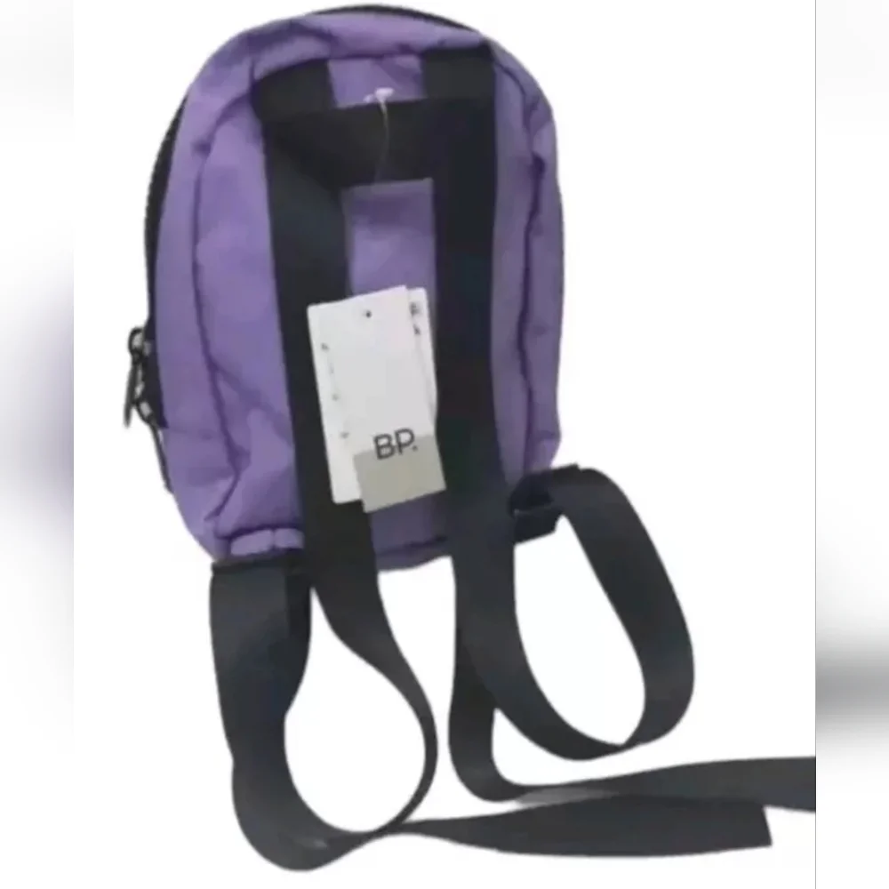 BP Purple Mini Nylon Backpack Nordstrom Zipper Micro Unisex Packable Travel New
